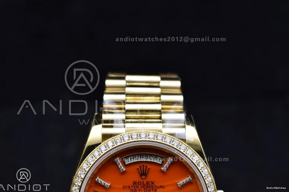 YG Edition YG Best 36 Date Day Dial RAF 1:1 Red Sporty Carnelian 653 on Bracelet A 0117